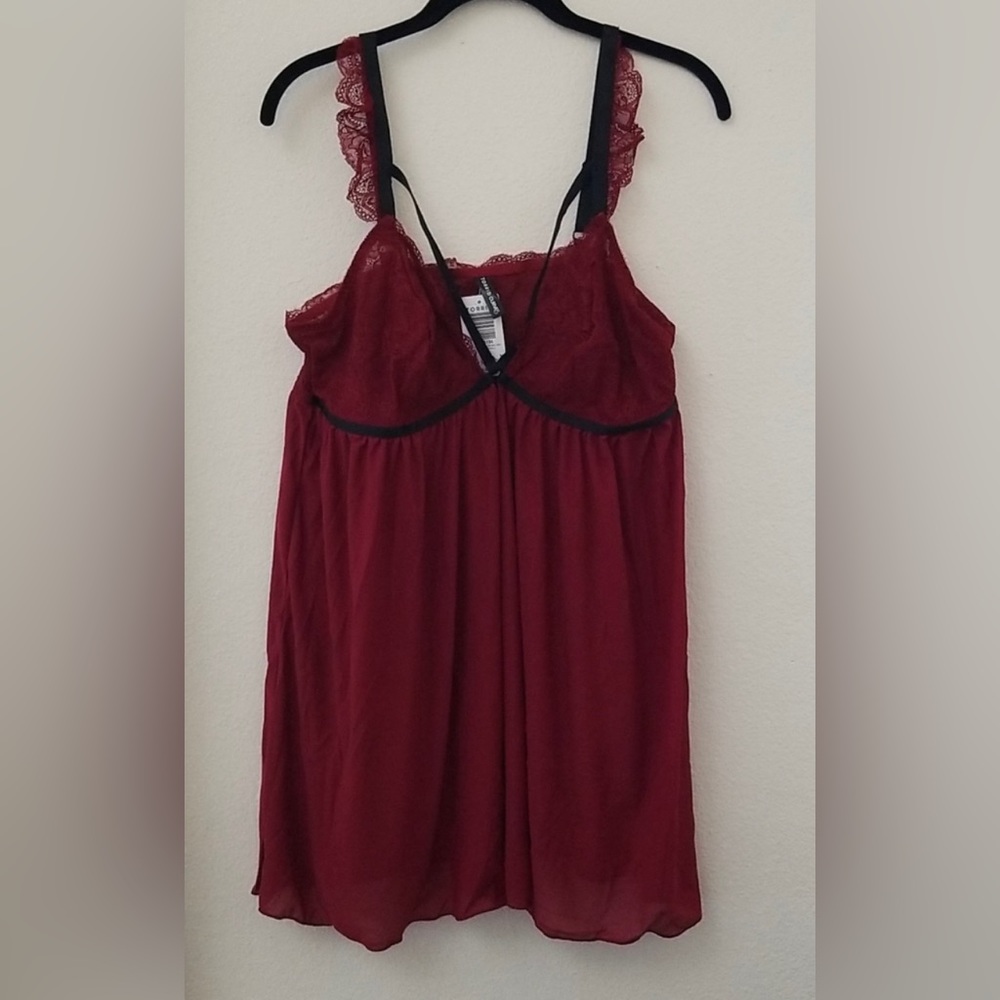 Torrid Strappy Lace & Mesh Babydoll Chemise - Picture 5 of 11
